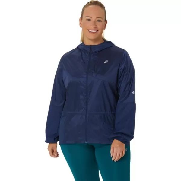 imageASICS Womens NAGINO RUN PACKABLE JACKET RUNNING ApparelBlue Expanse