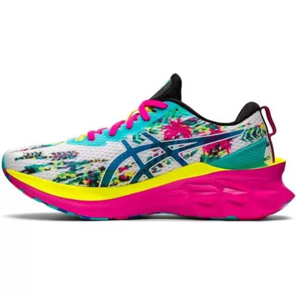 imageASICS Womens NOVABLAST 2 Running ShoeWhiteElectric Blue
