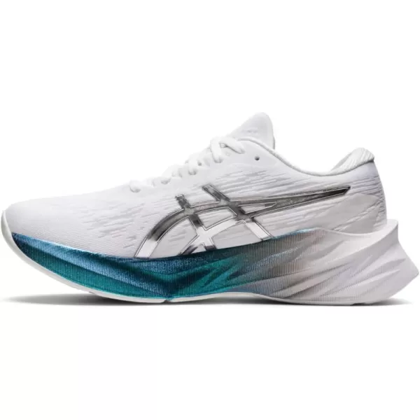 imageASICS Womens NOVABLAST 3 Platinum Running ShoesWhitePure Silver