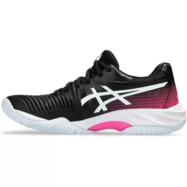 imageASICS Womens Netburner Ballistic FlyteFoam 3 Volleyball ShoesBlackHot Pink