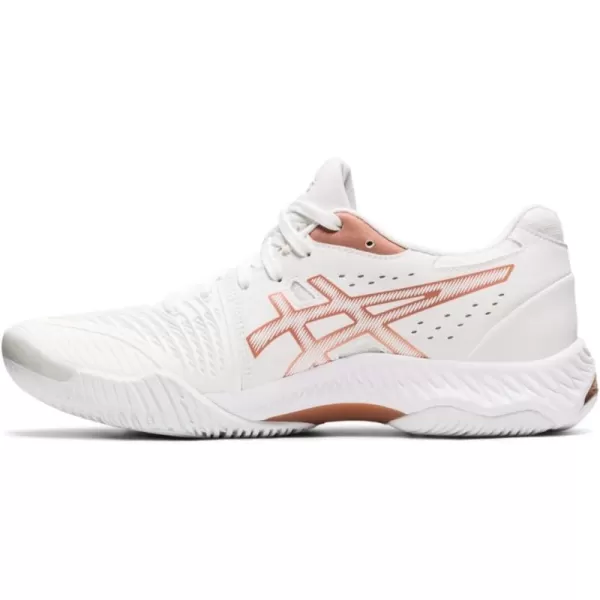 imageASICS Womens Netburner Ballistic FlyteFoam Volleyball ShoesWhiteRose Gold