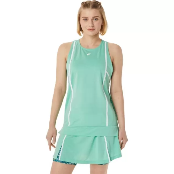 imageASICS Womens New Strong 92 Tank Tennis ApparelSeafoamBrilliant White
