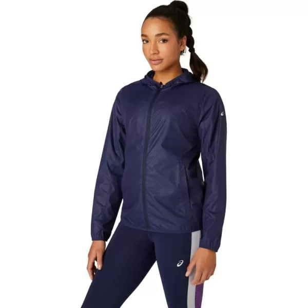 imageASICS Womens PACKABLE JACKET Running ApparelPeacoat Emboss