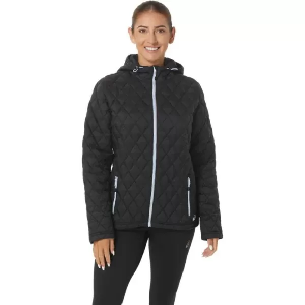 imageASICS Womens PERFORMANCE INSULATED JACKETPerformance BlackSoft Sky