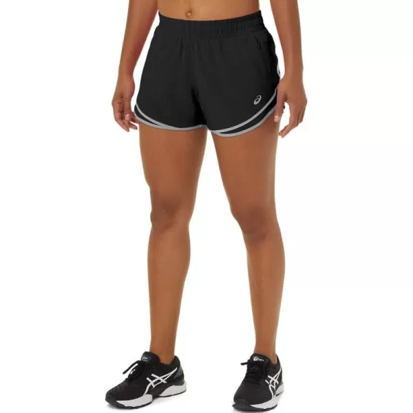imageASICS Womens PR Lyte 25 Run Short ApparelPerformance BlackSheet Rock