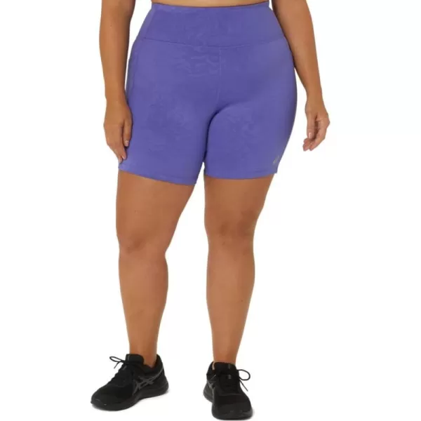 imageASICS Womens PR Lyte 5IN Run Short W PocketsBlue Violet Suminagshi Print