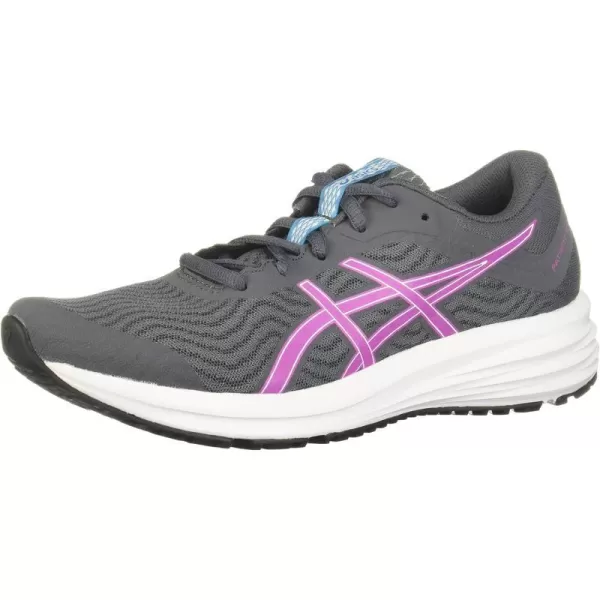 imageASICS Womens Patriot 12 Running ShoesCarrier GreyDigital Grape