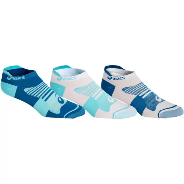imageASICS Womens Quick LYTE Plus Socks 3 PKIce MintDeep Sapphire Pop