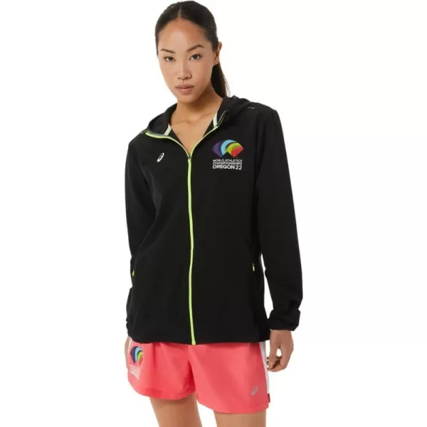 imageASICS Womens READY SET JACKET WCH ApparelPerformance Black