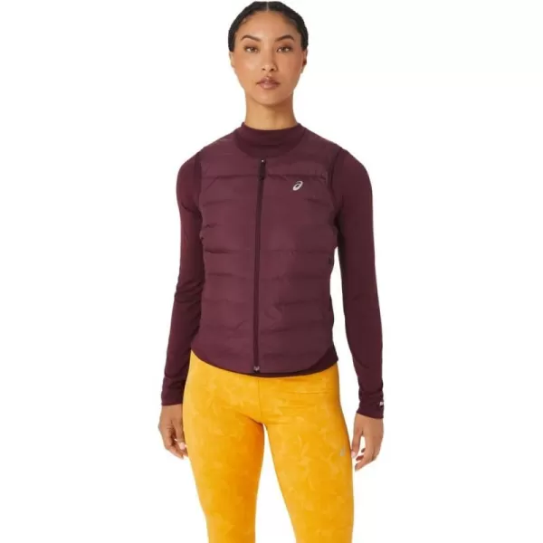 imageASICS Womens RUNKOYO PADDED VEST Running ApparelDeep Mars