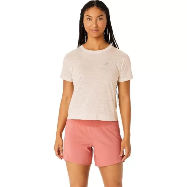 imageASICS Womens Race Crop TOP Running ApparelRose DustPale Apricot