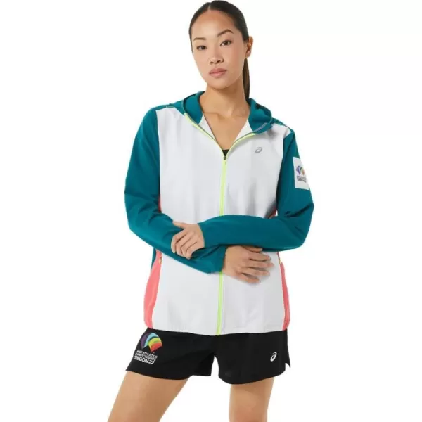 imageASICS Womens ReadySet Jacket Color Block WCH ApparelMulti