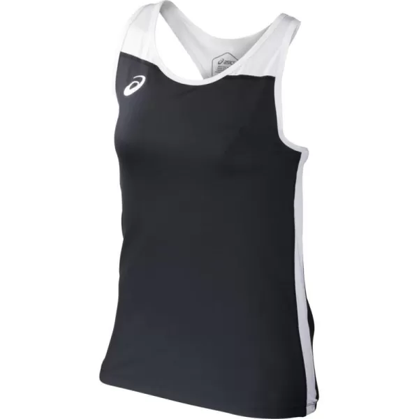 imageASICS Womens Road Tank ApparelTeam BlackTeam White