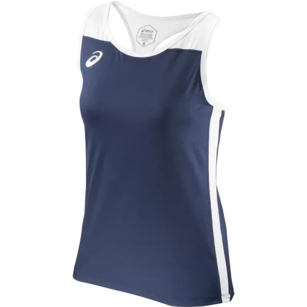 imageASICS Womens Road Tank ApparelTeam NavyTeam White