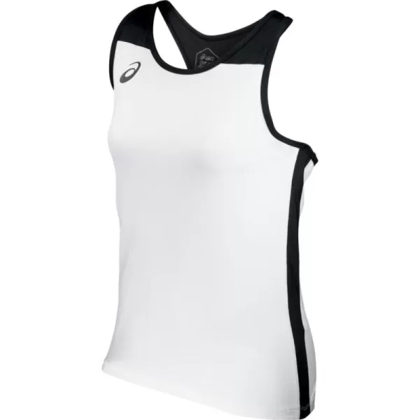 imageASICS Womens Road Tank ApparelTeam WhiteTeam Black