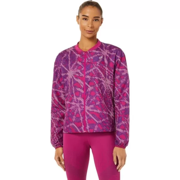 imageASICS Womens SAKURA AOP JACKET Running ApparelYo Zakura Aop
