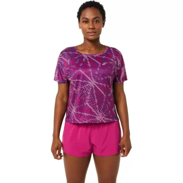 imageASICS Womens Sakura AOP Short Sleeve TOP Running ApparelYo Zakura Aop
