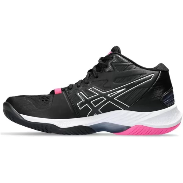 imageASICS Womens Sky Elite FlyteFoam Mid Top 2 Volleyball ShoeBlackWhite