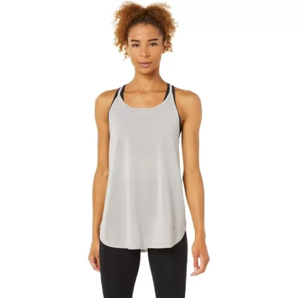 imageASICS Womens Slit Sleeveless TOP Training ApparelOyster Grey