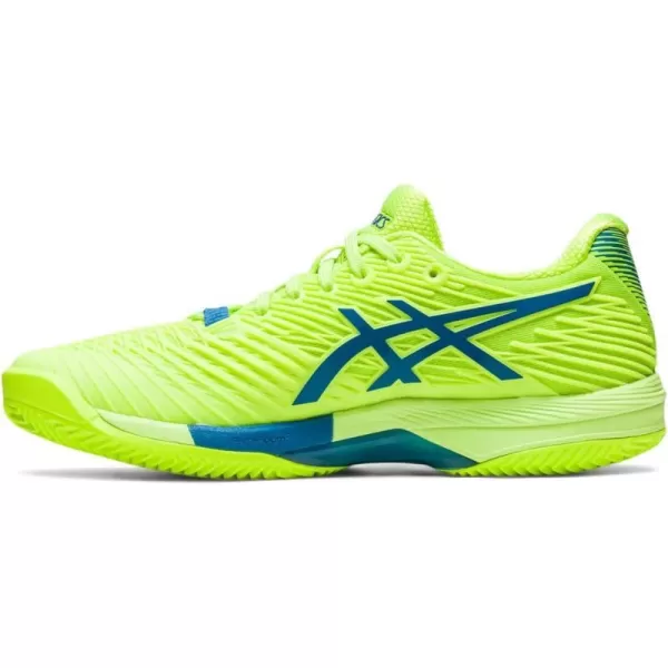 imageASICS Womens Solution Speed FlyteFoam 2 Clay Tennis ShoesHazard GreenReborn Blue