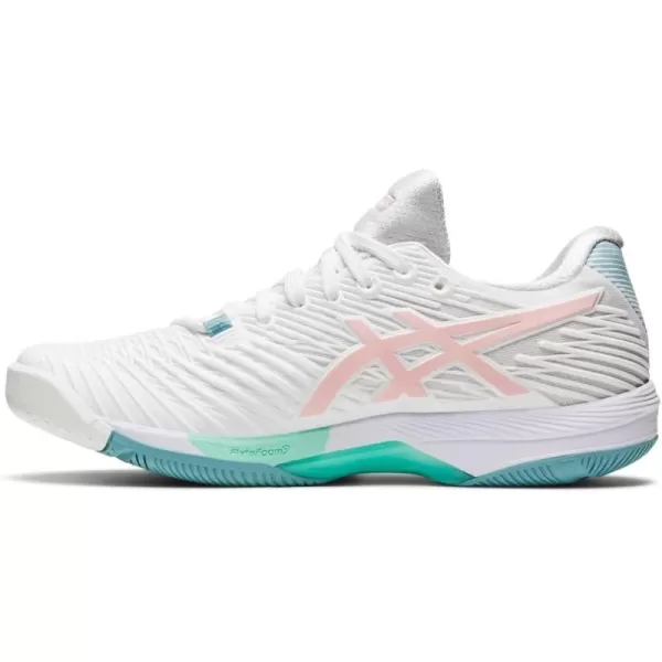 imageASICS Womens Solution Speed FlyteFoam 2 Tennis ShoesWhiteFrosted Rose