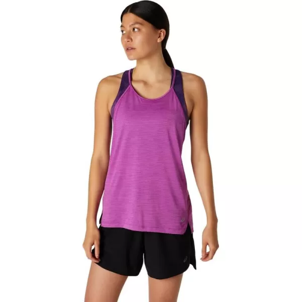imageASICS Womens Strappy Tank Training ApparelDigital Grape Spacedye