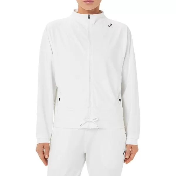 imageASICS Womens TENNIS JACKET Training ApparelBrilliant WhitePerformance Black