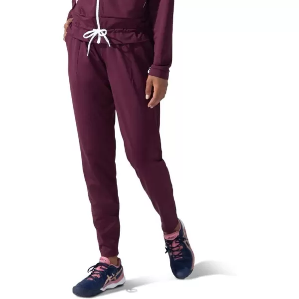 imageASICS Womens Tennis Pant Tennis ApparelDeep MarsBrilliant White