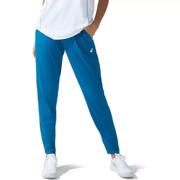 imageASICS Womens Tennis Pant Tennis ApparelDeep Sea TealBrilliant White