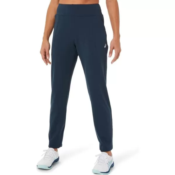 imageASICS Womens Tennis Pant Tennis ApparelFrench BluePerformance Black