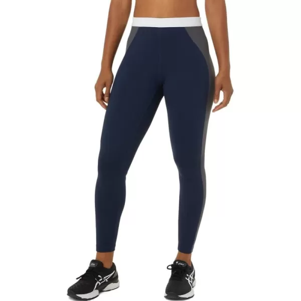 imageASICS Womens The New Strong rePURPOSED Tight Training ApparelPeacoatPiedmont GreyBrilliant White