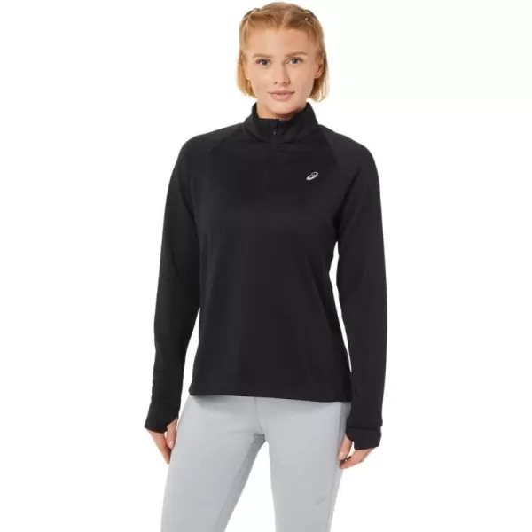 imageASICS Womens Thermopolis 14 Zip ApparelPerformance Black