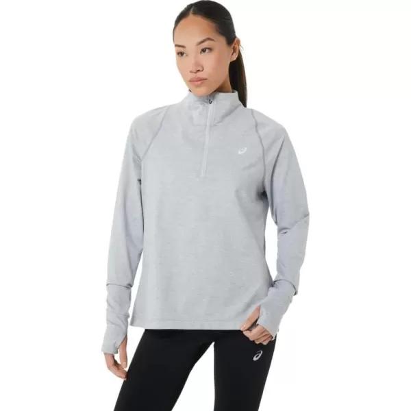 imageASICS Womens Thermopolis Half Zip Running ApparelLight Grey Heather