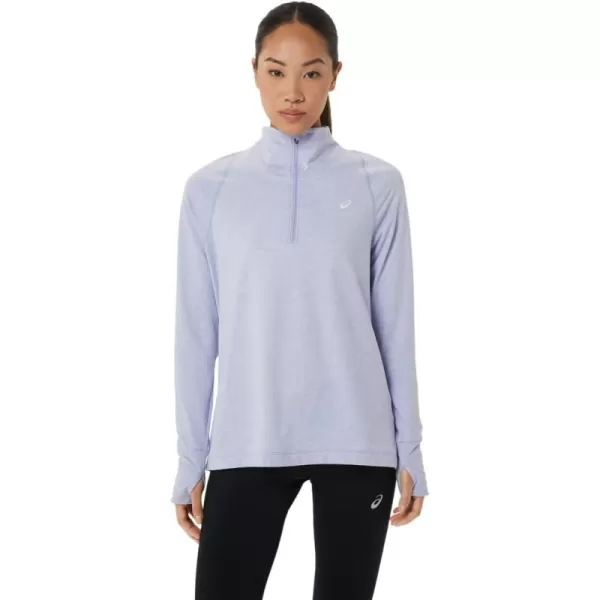 imageASICS Womens Thermopolis Half Zip Running ApparelVapor Heather