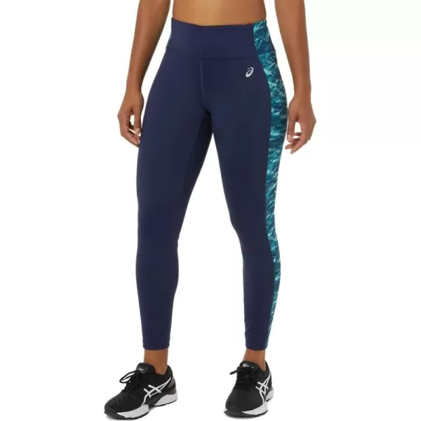 imageASICS Womens Thermopolis Winter Tight Running ApparelPeacoatFresh Ice Multi