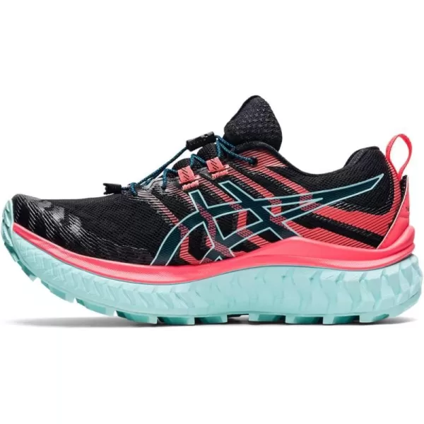 imageASICS Womens Trabuco Max Running ShoesBlackBlazing Coral