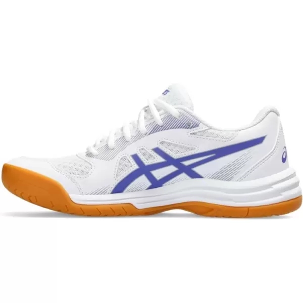 imageASICS Womens Upcourt 5 Indoor Sport ShoeWhiteBlue Violet