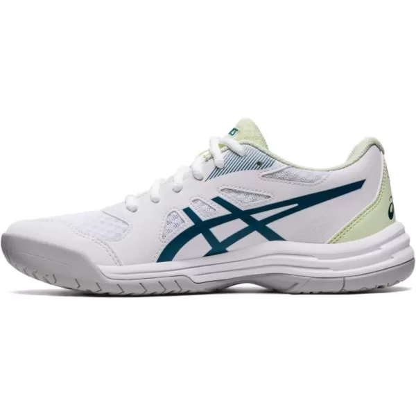 imageASICS Womens Upcourt 5 Volleyball ShoesWhiteInk Teal