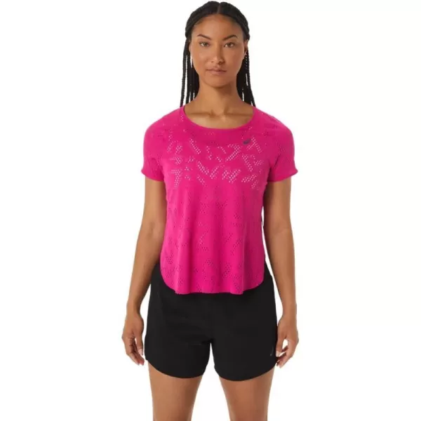 imageASICS Womens Ventilate ACTIBREEZE Short Sleeve TOP ApparelPink Rave