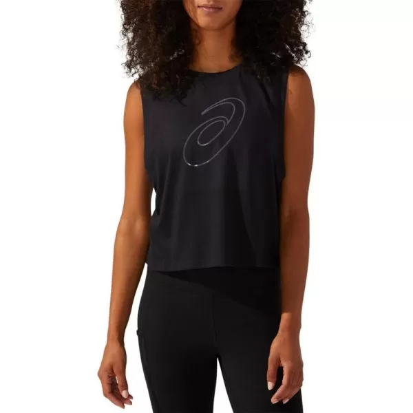 imageASICS Womens XG High Shine Spiral A Tank Training ApparelPerformance Black