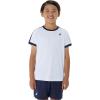 imageASICS BOYS TENNIS Short Sleeve TOP TENNIS Apparel M BRILLIANT WHITEMIDNIGHT