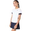 imageASICS GIRLS TENNIS Short Sleeve TOP TENNIS Apparel M BRILLIANT WHITEMIDNIGHT