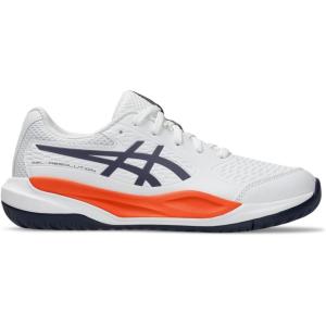 imageASICS Kids GelResolution X Grade School Tennis ShoesWhiteGreyish Purple