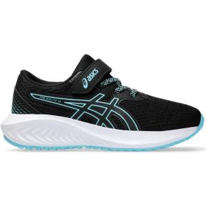 imageASICS Kids PRE Excite 10 PreSchool Running ShoesBlackBright Cyan