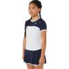 imageASICS Kids TENNIS Short Sleeve TOP Apparel L BRILLIANT WHITEMIDNIGHT