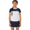 imageASICS Kids TENNIS Short Sleeve TOP Apparel L BRILLIANT WHITEMIDNIGHT