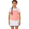 imageASICS Kids TENNIS Short Sleeve TOP Apparel L GUAVABRILLIANT WHITE