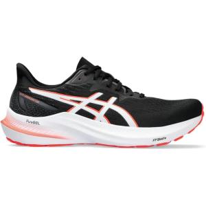 imageASICS Mens GT2000 12 Running ShoeBlackSunrise Red