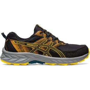 imageASICS Mens GelVenture 9 Running ShoesBlackGolden Yellow