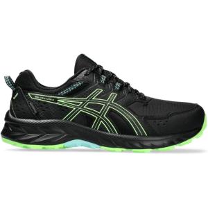 imageASICS Mens GelVenture 9 Running ShoesBlackIlluminate Green